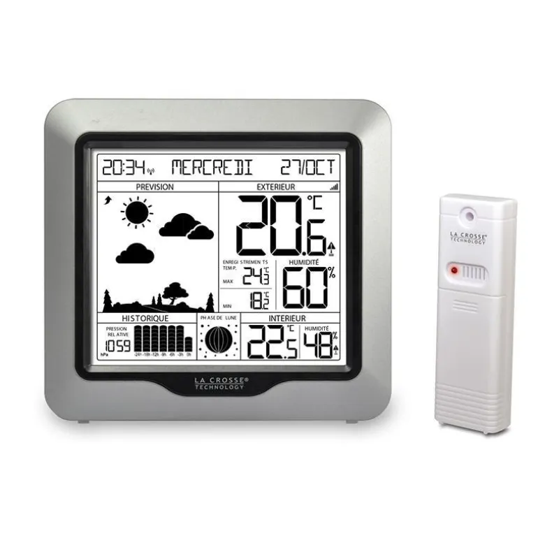 Station météo WS6823 argent LA CROSS TECHNOLOGY