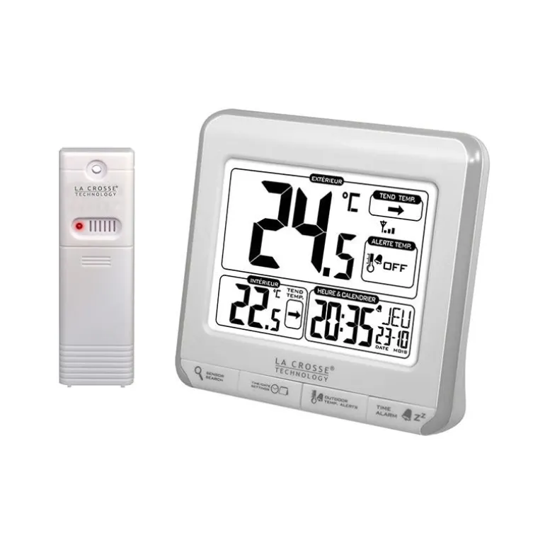 Station température WS6811 blanc argent LA CROSSE TECHNOLOGY