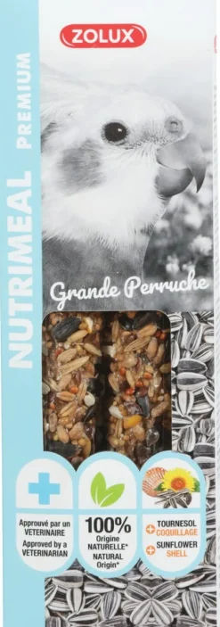 Sticks nutrimeal grande perruche tournesol 110g ZOLUX