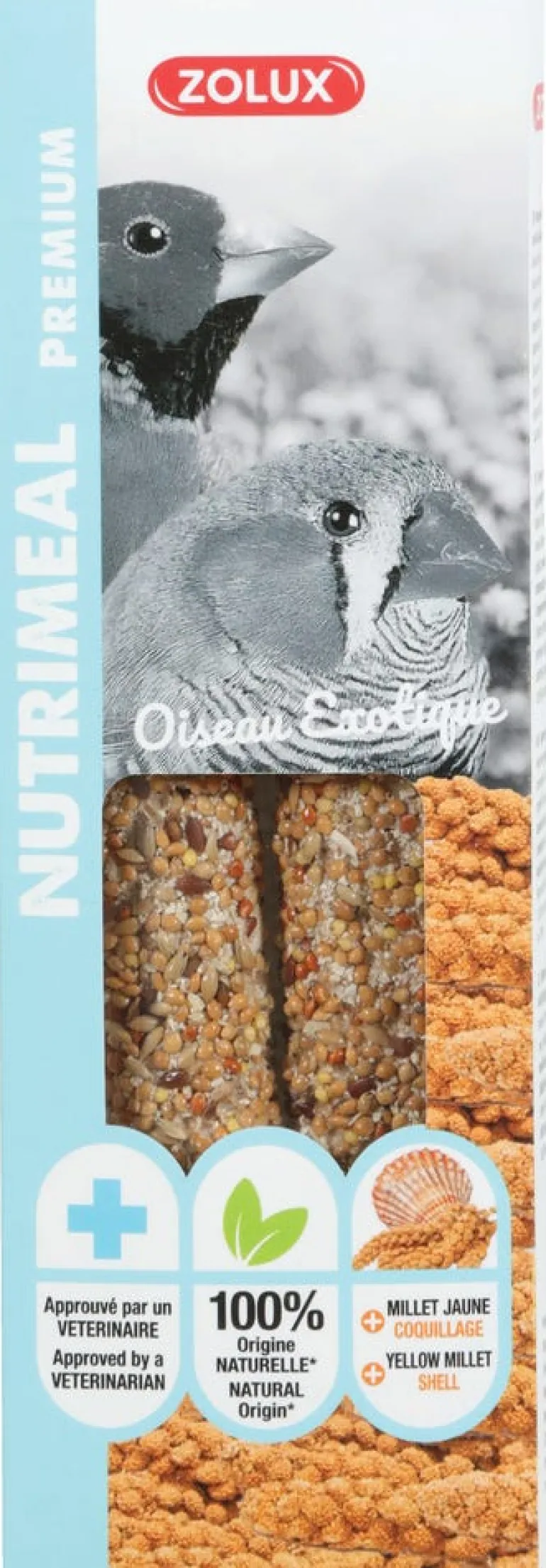 Sticks nutrimeal oiseau exotique millet jaune 110gr ZOLUX
