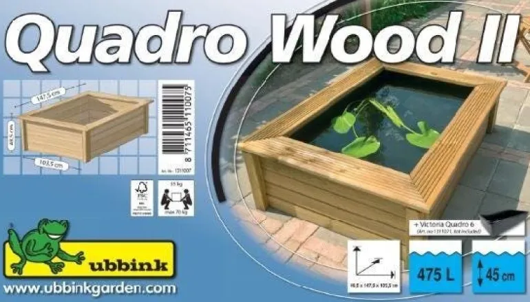 Structure de bassin en bois Quadro Wood II