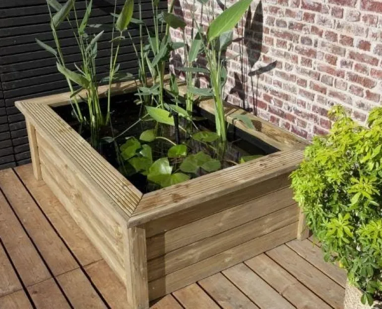 Structure de bassin en bois Quadro Wood II