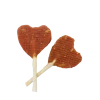Sucettes cœur canard noix coco UVND 10cm (x50)