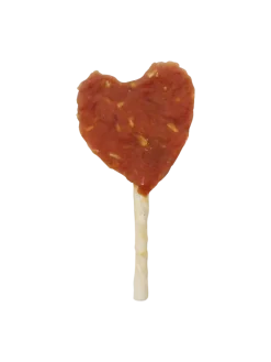 Sucettes cœur canard noix coco UVND 10cm (x50)