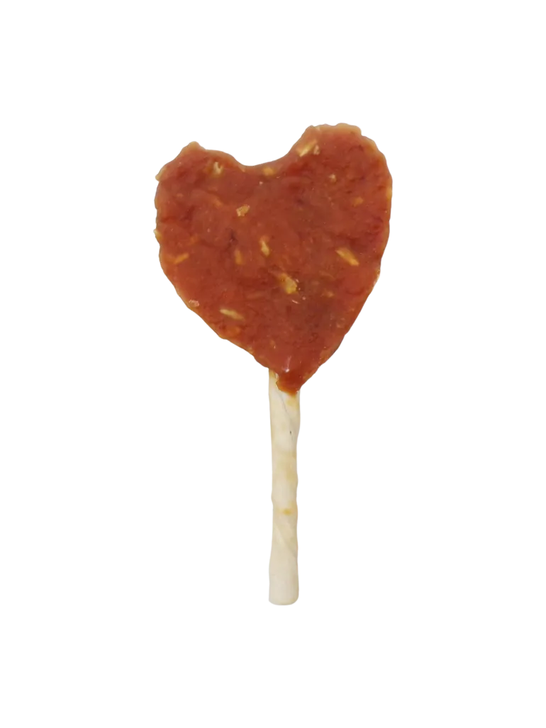 Sucettes cœur canard noix coco UVND 10cm (x50)