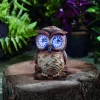 Sujet solaire à poser Blinkin Hibou clin d'œil 13cm