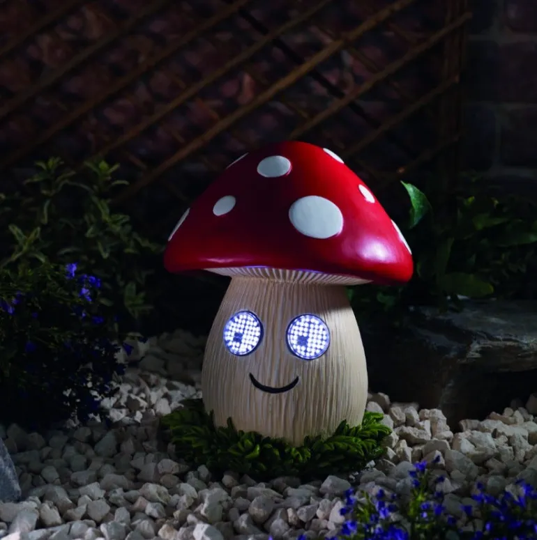 Sujet solaire à poser Blinkin Champignon clin d'œil XL