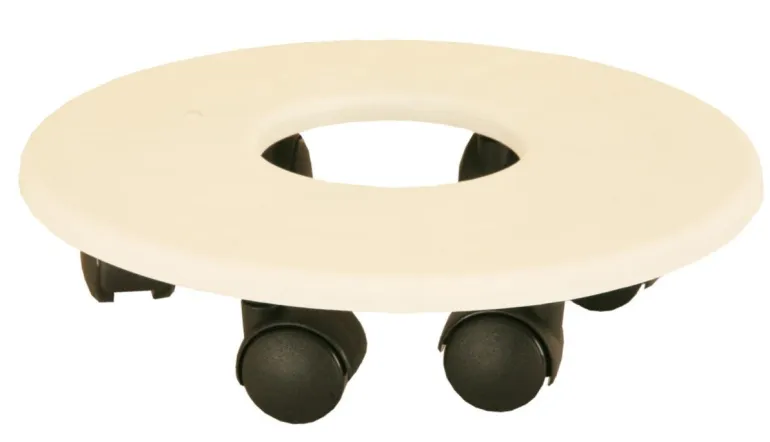 Support 6 roulettes Ø26,5 cm blanc RIVIERA