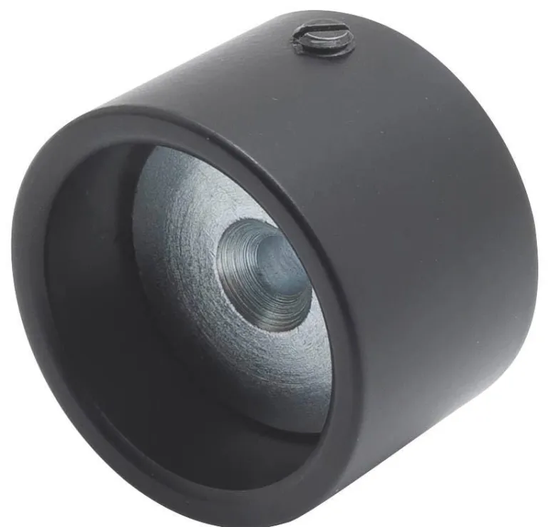 Support entre-murs pour tube Élégance ø28 mm noir mat