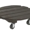 Support roulant en bois Roul'bac Ø40cm gris anthracite