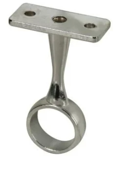 Support de milieu fixe pour tube penderie Ø19mm chromé (x1)