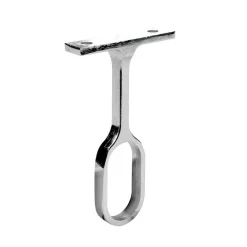 Support de milieu fixe 30x15mm zamak chromé (x2)