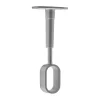 Support de milieu réglable pour tube penderie oval gris (x1)