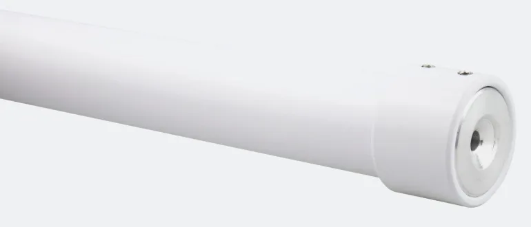 Support entre-murs pour tube Elégance ø28 mm blanc mat