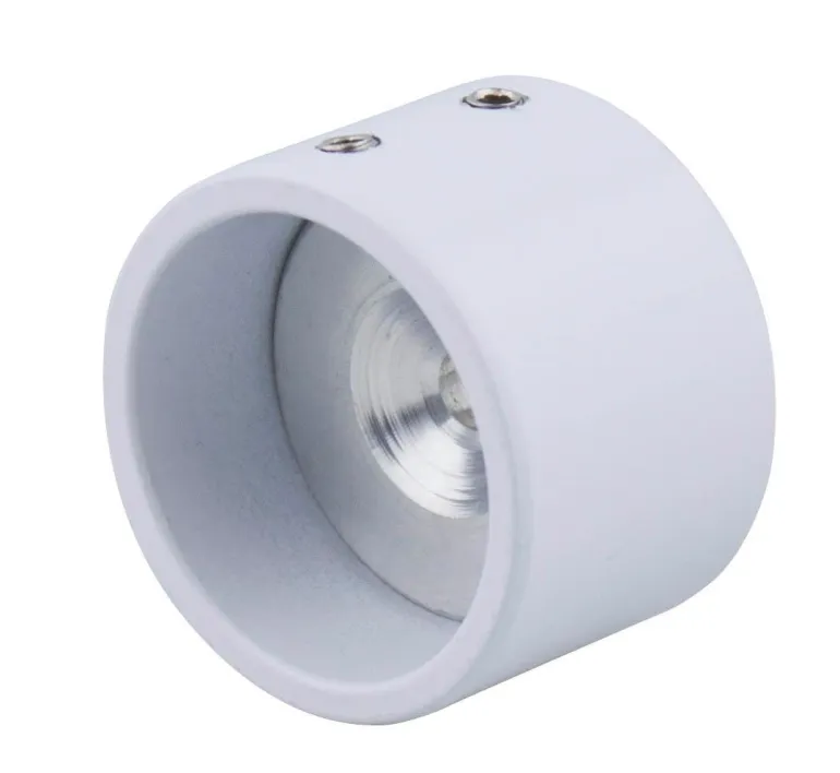 Support entre-murs pour tube Elégance ø28 mm blanc mat