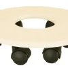 Support 5 roulettes Ø23 cm blanc RIVIERA