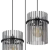 Suspension métal noir mat 60W 3E27 gorley