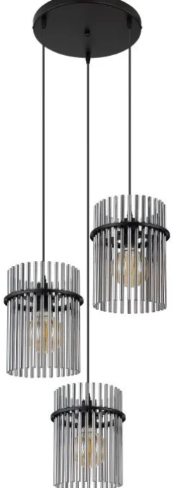 Suspension métal noir mat 60W 3E27 gorley