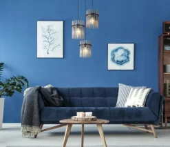 Suspension métal noir mat 60W 3E27 gorley