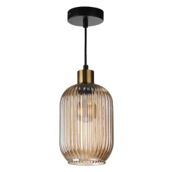 Suspension CALLISTO ambre Ø14 cm