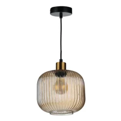 Suspension LEDA ambré Ø20,5 cm