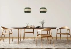 Suspension Ornella Rattan vert forêt Ø26 cm SEYNAVE