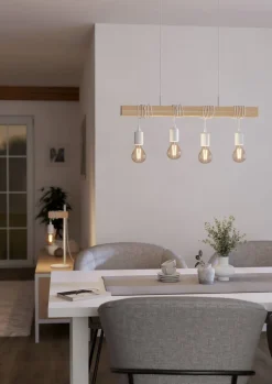 Suspension Townshend 4 lumières blanc (4x60W) E27 EGLO