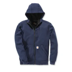 Sweat à capuche zippé déperlant Wind Fighter bleu CARHARTT