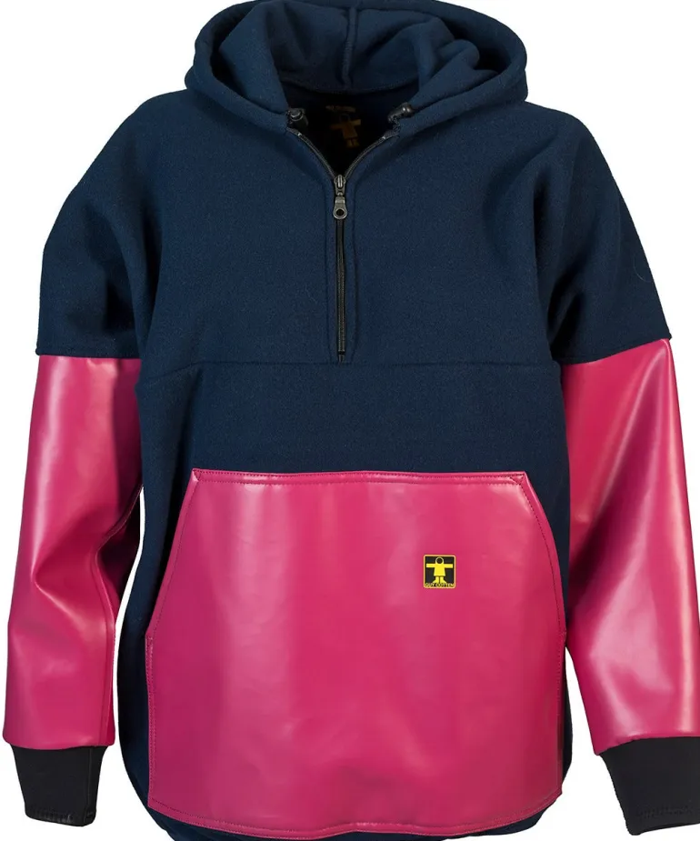 Sweat polaire Kodiak bleu marine/rose pour femme GUY COTTEN