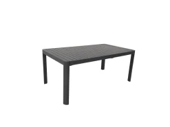 Table extensible Paris 180/240/300cm alu gris graphite