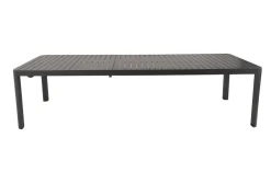 Table extensible Paris 180/240/300cm alu gris graphite