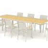 Table Playa alu extensible 201-294x95x75 cm beige sable