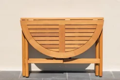 Table ronde pliante en eucalyptus Ø105 cm