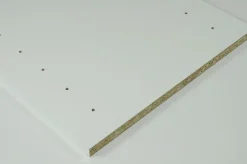 Tablette mélaminée blanche 2500x400x18mm pré-percée