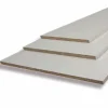 Tablette mélaminée 2 chants 250x40 cm blanc