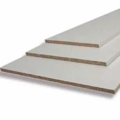 Tablette mélaminée 2 chants 250x40 cm blanc