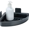 Étagère d'angle plastique Parma Allstar sans perçage noir