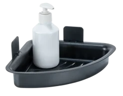 Étagère d'angle plastique Parma Allstar sans perçage noir