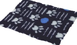 Tapis isolant Pattes pour chien 95x75cm bleu ZOLUX