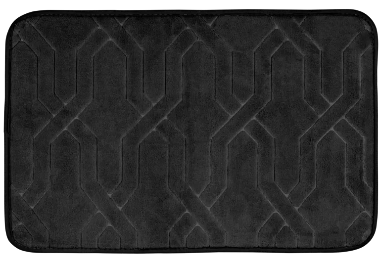Tapis de bain Allstar Camiers noir 40x60 cm