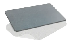 Tapis de bain diatomite Simi gris 60x39 cm