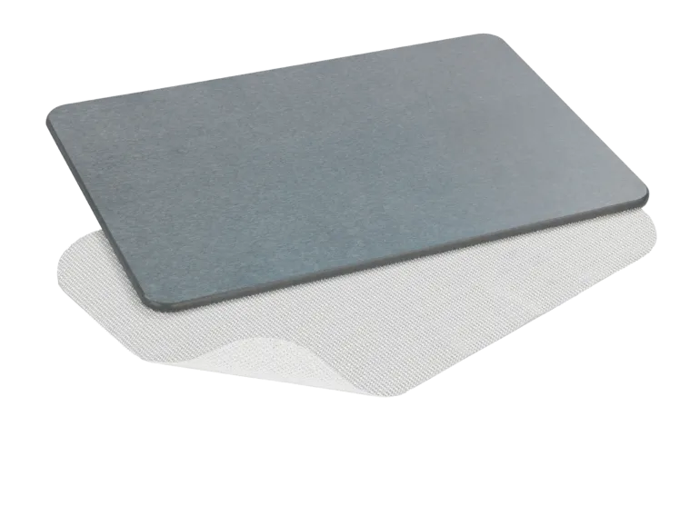 Tapis de bain diatomite Simi gris 60x39 cm