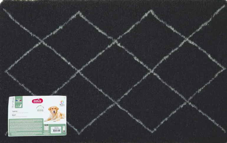 Tapis isolant Berbere pour chien 120x75cm gris ZOLUX