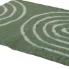 Tapis isolant pour chien et chat motif arches 75X95cm vert