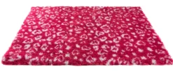 Tapis pour chien Petbed 10x0,75m rouge et gris motif léopard
