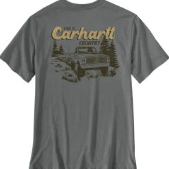 Tee-shirt manches courtes Irvine Relaxed Truck gris CARHARTT