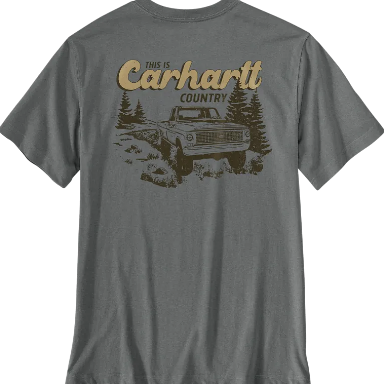 Tee-shirt manches courtes Irvine Relaxed Truck gris CARHARTT