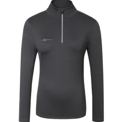 Tee-shirt manches longues Active Shirt femme gris graphite