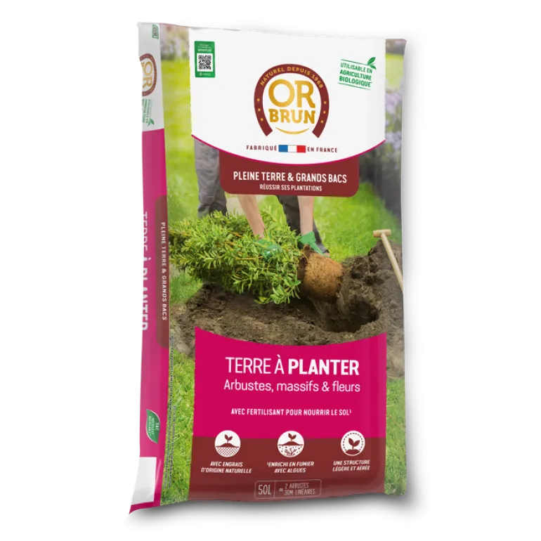 Terre à planter 50L OR BRUN