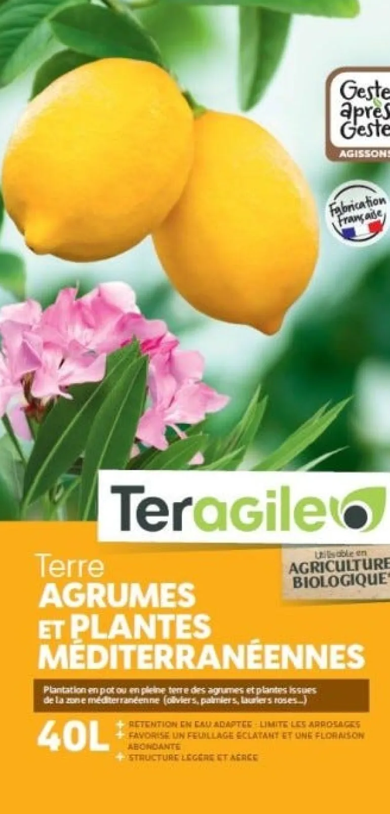 Terre agrumes et plantes méditarranéennes UAB 40L